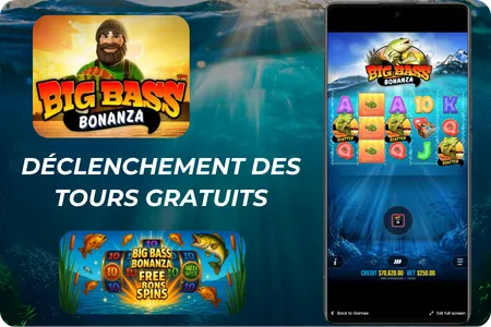 Big Bass Bonanza Déclenchement des tours gratuits