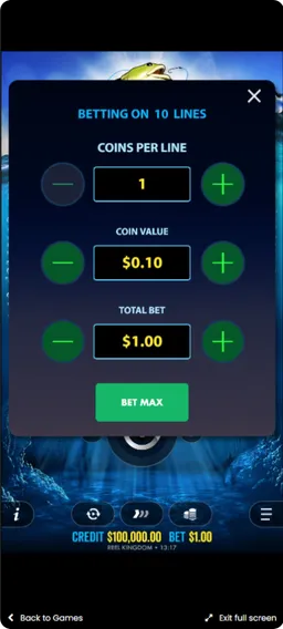 Big Bass Bonanza interface de jeu rouleaux